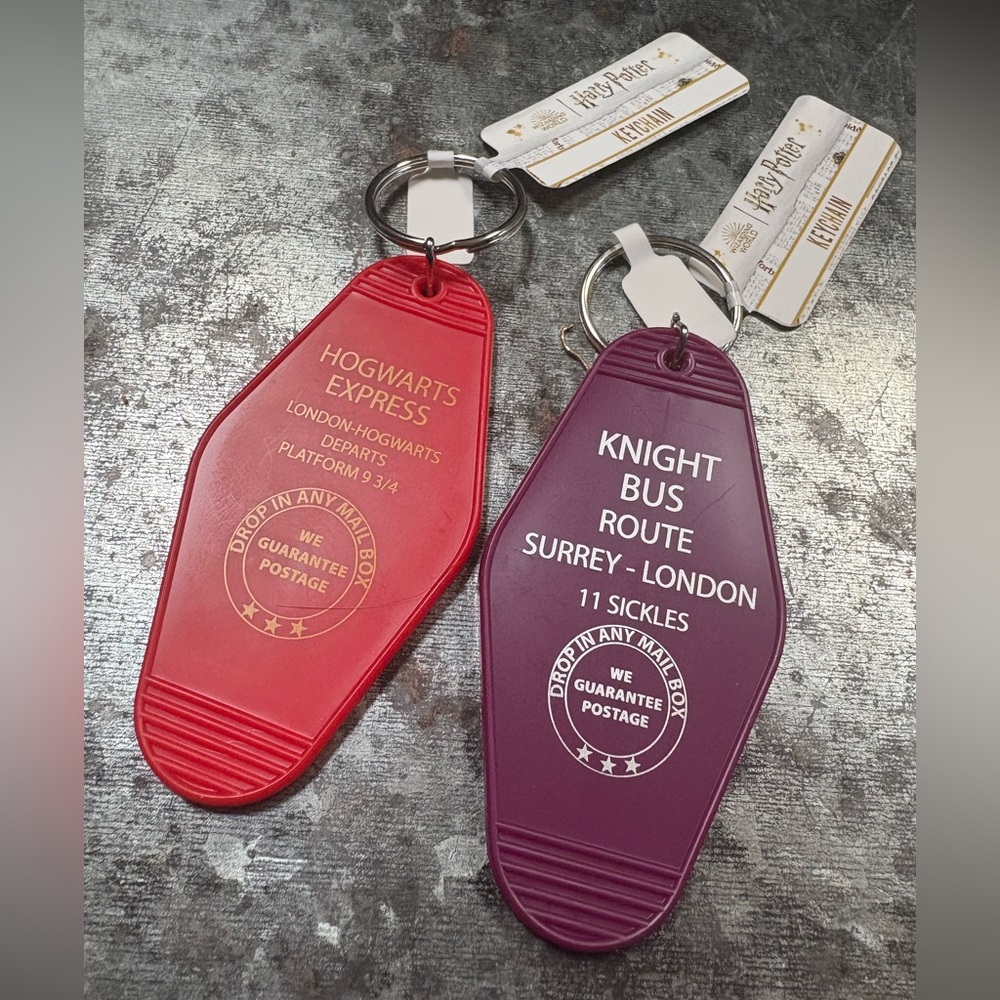 Harry Potter Vintage Hotel Style Keychains